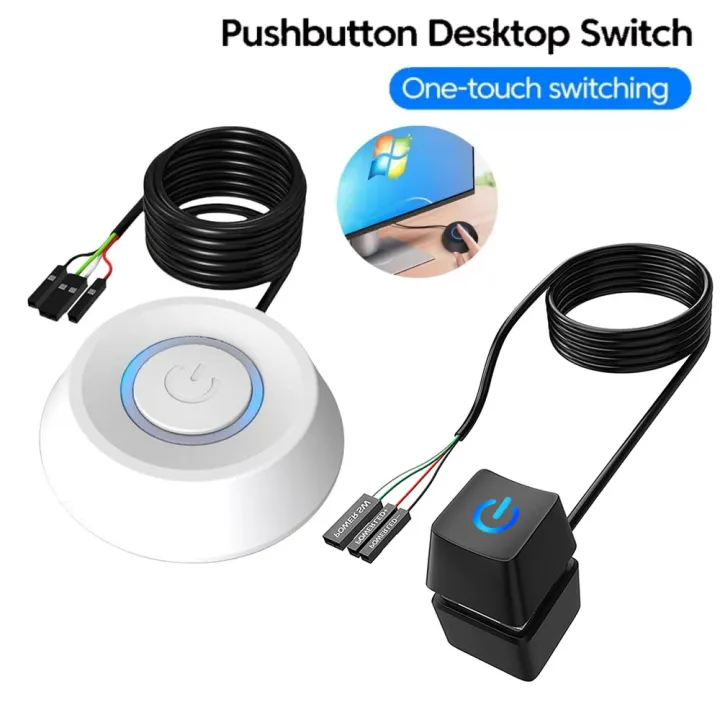 Computer Desktop Switch 1.8M LED PC Motherboard External Start Power On ...