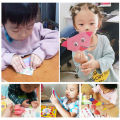 Baby Craft Toys Cartoon Animal Origami Paper Cutting Book Kids Paper Cut Puzzle Early Learning Educational Toys Gifts. 