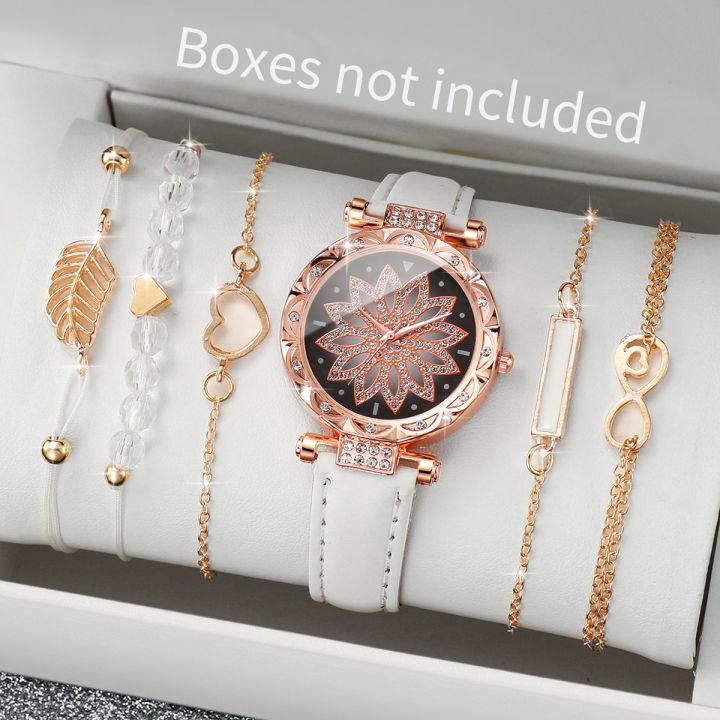 6PCS/Set%20Fashion%20Heart%20Dial%20Women's%20Watch%20Casual%20Leather%20Band%20Analog%20Quartz%20Watch%20Leaf%20Bracelets%20Set%EF%BC%88Without%20Box%EF%BC%89%20-%20Image%205