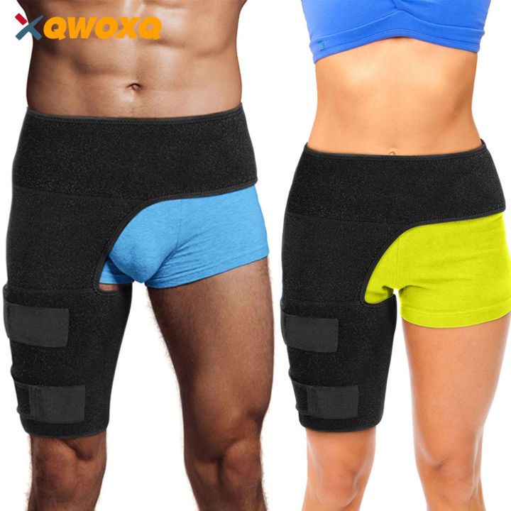 Hip Brace Thigh Compression Sleeve, Hamstring & Groin Compression Wrap for Hip Pain Relief,Support for Hip Replacements,Sciatica