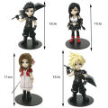 Anime 11-12cm Cloud Strife Tifa Lockhart Aerith Gainsborough Zack·Fair Figure Model PVC Toy Desktop Collection Accessories .