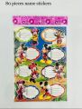 Name Sticker Card For Students & Kids School, Class Note Books. 