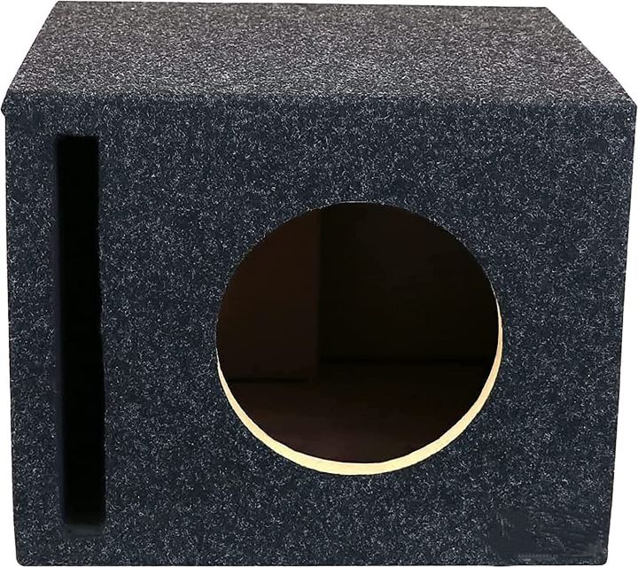 inch Vented Enclosure Carpeted Car Subwoofer Speaker Box