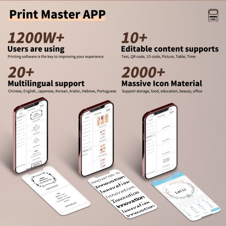 Phomemo%20M110%20Mini%20Portable%20Thermal%20Printer%20Self-adhesive%20Label%20Printer%20For%203/5/10%20rolss%20Stickers%20Label%20Maker%20Printer%20Without%20Ink%20-%20Image%206