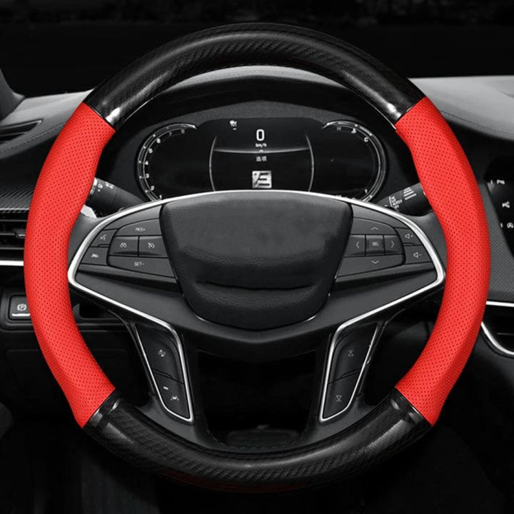 Universal%20Car%20Steering%20Wheel%20Cover%20Carbon%20Fiber%20Leather%20Three-dimensional%20Anti%20Slip,%20Timple%20And%20Fashionable%20Car%20Accessories%20-%20Image%205