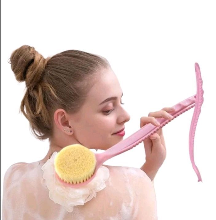 Bath Brush Back Body Bath Shower Sponge Scrubber Brushes With Handle Exfoliating Skin......... Massager Brush