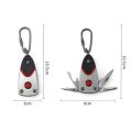 6 in 1 Mini Pocket Multitools Folding Screwdriver Bit Keychain Led Bottle Opener Multi Function Keychain. 