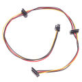 Black 4Pin To 2-Port HDD SSD SATA Power Socket Cable Conector For HP 6000 6200 6300 8000 8100 8200 Computer Mainboard ATX PSU. 