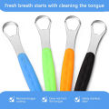 Stainless Steel Tongue Ser With Portable Travel Case Metal Tongue Cleaner Oral Brush Easy To Clean For Reduce Bad Breath. 