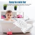 New born Bath Cushion Adjustable Foldable Bathtub Mat Cushion Baby Bath Accessories Bathtub Essentiall With Buckles And 3 Safety. 