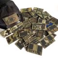 IR Reflective Patches Camouflage Flag of The UK,Spain,France,Germany,and Other Countries,Military Tactical Badge Fabric Applique. 