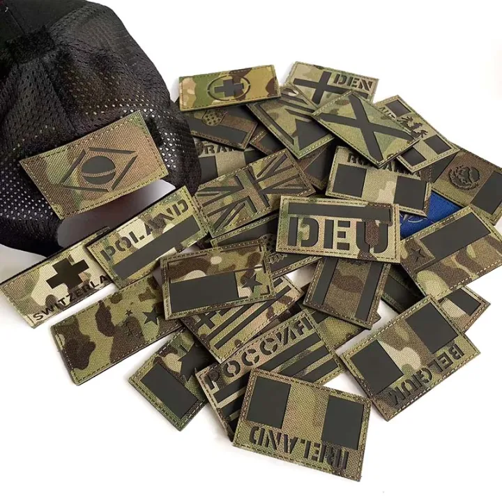 IR%20Reflective%20Patches%20Camouflage%20Flag%20of%20The%20UK,Spain,France,Germany,and%20Other%20Countries,Military%20Tactical%20Badge%20Fabric%20Applique%20-%20Image%202