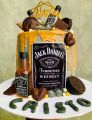 Jack Daniel Picture Topper For Cake Decorating , Artificial Jack Daniel Liquid Whiskey Bottle for Cake Topper. 