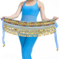Belly Dance Costume Belt Velvet Belly Dancing Hip Scarf Indian Dancer Hipscarf  Beads & Coins Training Performance Outfits Coins. 