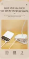 Table Lamp USB Rechargeable Desk Lamp Clip Bed Reading Book Night Light LED Touch 3 Modes Dimming Eye Protection Light Plug in. 