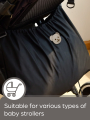 Baby Reusable Foldable Stroller Hanging Storage Bag Large Capacity for Baby Items for Outdoor Travel Use. 