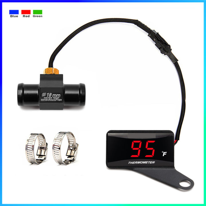 Koso Universal Motorcycle Thermometer Fahrenheit Gauge Temperature ...