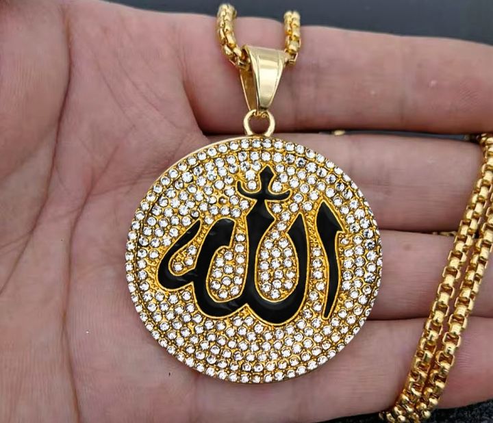 2026 HOT SELLING GOLD PLATED ISLAMIC CHELLEGRAPHY LOCKET/NACKLACE -HIGH ...