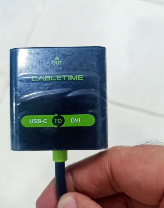 USB Type C to DVI Adapter for Display Monitors