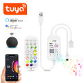DC5V Tuya APP Wifi LED RGB Controller and Remote，Work With Alexa and  home For 5V 4 Pin RGB LED Strip and RGB Neon Strip. 