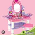 Little girls dressing tables set.Little girl pretend dressing table has light and sound function and comes with 21 pieces makeup set. Best toy gift in Pakistan.Get Pretend Vanity Table Toys Available From Toyzone.pk.This Girls Dressing Table Toy Establish. 