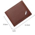 Slim Wallets for Men Rfid Blocking Money Clip Men's Youth Luxury Short Leather Card Holder Thin Minimalist Bifold Man Wallet. 