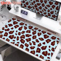 Pink Leopard Print Mouse Pad HD Printing Large Seaming Waterproof Mouse Pad Anti-slip Gaming Mouse Pad. 