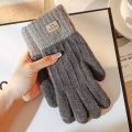 Winter Warm Touch Screen Half Fingerless Knitted Acrylic Gloves For Men And Women.