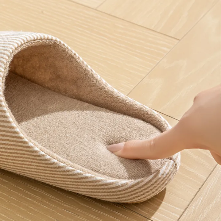 Simple%20Striped%20Home%20Slippers%20Men's%20Spring%20and%20Autumn%20Indoor%20Wooden%20Floor%20Bedroom%20Silent%20Comfortable%20Japanese%20Style%20Home%20Shoes%20-%20Image%204