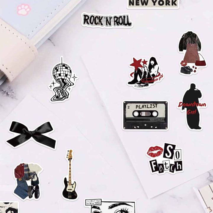 50PCS%20Creative%20Black%20Y2K%20Creative%20Stickers%20Premium%20Phone%20Cases%20Laptop%20Water%20Cups%20Refrigerator%20Desktop%20Waterproof%20Stickers%20-%20Image%206