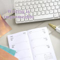 A6 2026 Portable Planner - With Bookmark, Index - 64 Sheets - 128 Pages - 3.7 Inches / 6.77 Inches - 365 Days Time Management Or. 