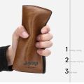 COCOEPPS Men's long ultra-thin wallet Soft and durable leather fabric multifunctional card bag Simple and classic business and leisure style. 