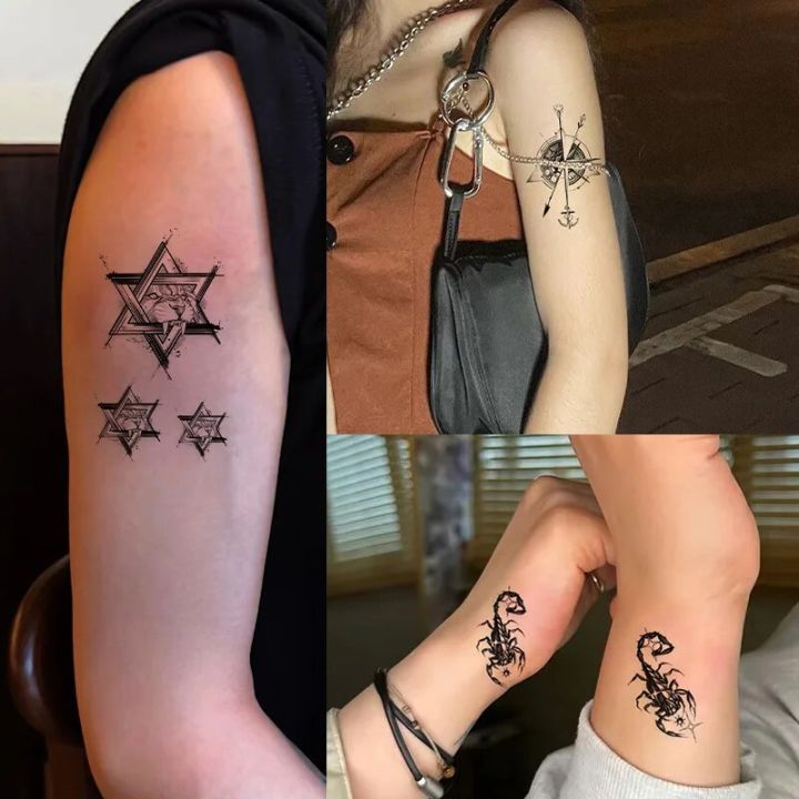 15pcs%20Disposable%20Waterproof%20Tattoo%20Sticker%20Lion%20Tiger%20and%20Snake%20Fierce%20Animal%20Series%20Waterproof%20Realistic%20Tattoo%20Sticker%20Paper%20-%20Image%202