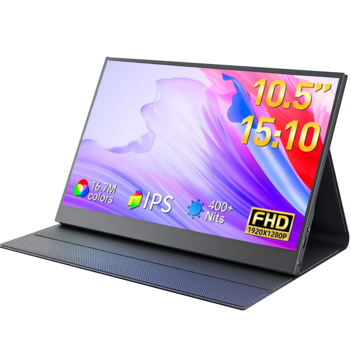 10.5'' Mini Monitor Portable Screen 1920*1280P 15:10 100% sRGB ...