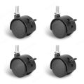 4 Pcs/pack Universal Mute Caster M8 Wheel 1.5Inch Replacement Furniture Table Drawers Cabinets Swivel Rollers 360 Degree Wheels.