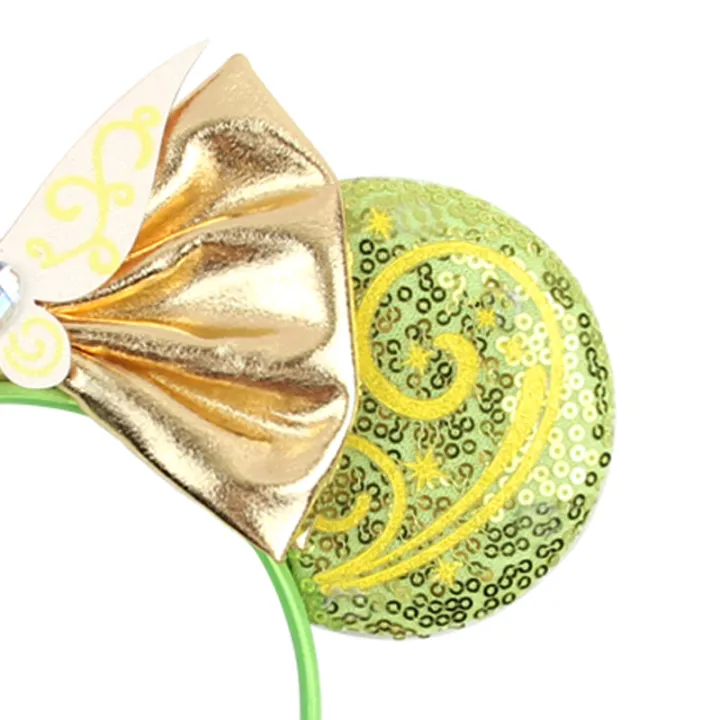 1pc%20Disney%20Headband%20Green%20Shimmering%20Fairy%20Wings%20Gold%20Bow%20Gemstone%20Embellishment%20Theme%20Park%20Role-playing%20Party%20Hair%20Accessories%20-%20Image%204