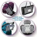 Portable Changing Pad for Baby Travel Baby Changing Pads for Moms Waterproof Changing Mat with Built-in Pillow, Storage Bag. 