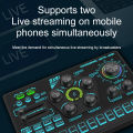 SX91 Sound Card USB Sound Mixer Professional Audio Mixing Console Amplifier For Live Sing PC Computer Laptop Cellphone.