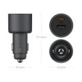  Mi Car Charger 100W MAX 1A1C Fast Charging Dual-port USB-A USB-C Smart Device Fully Compatible With Light Effect Display. 