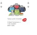 Milton Tasty 3 Stainless Steel Combo Lunch Box With Tumbler, 1200 ML. 
