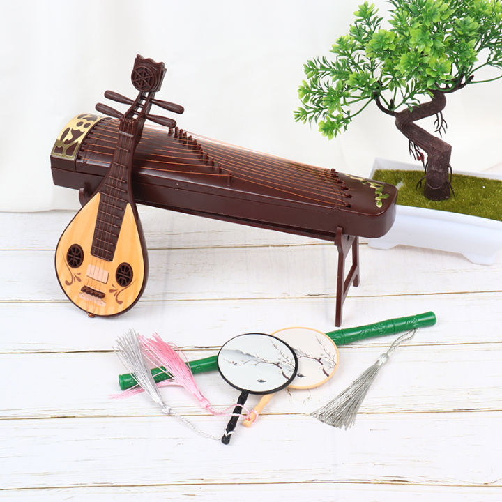 Creative%20Dollhouse%20Miniature%20Folding%20Screen%20Flute%20Lute%20Guzheng%20Fan%20Life%20Scene%20Ornament%20Kids%20Play%20Toys%20-%20Image%206