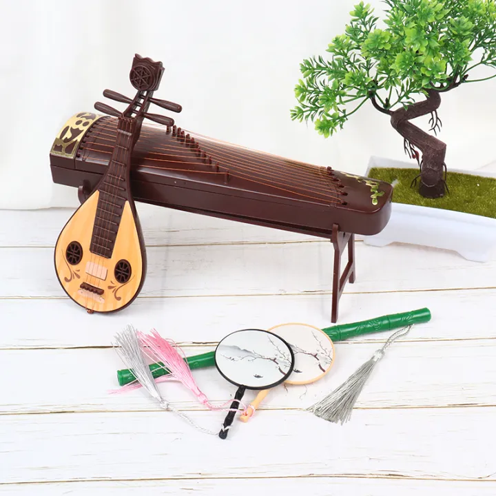 Creative%20Dollhouse%20Miniature%20Folding%20Screen%20Flute%20Lute%20Guzheng%20Fan%20Life%20Scene%20Ornament%20Kids%20Play%20Toys%20-%20Image%206