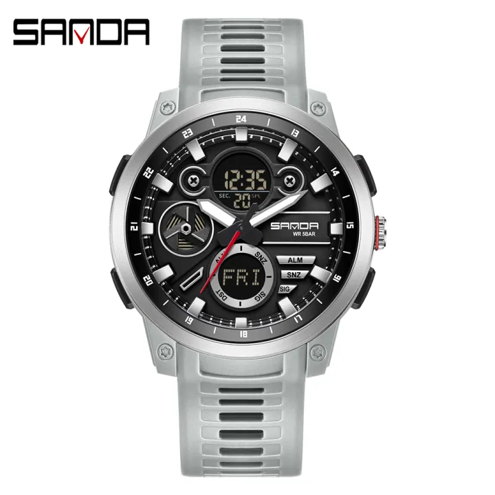 SANDA%20Sports%20Men's%20Electronic%20Watch%20Fashion%20Multi%20functional%20Waterproof%20LED%20Dual%20Display%20Men's%20Electronic%20Watch%203379%20-%20Image%206