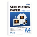 ESHANG Sublimation Paper A4 100 Sheets for Any Inkjet Printer Which Match Sublimation Ink 105g.
