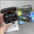 M10 TWS earbuds Wireless Bluetooth earbuds with 500mAh charging Box Stereo Sports waterproof. 
