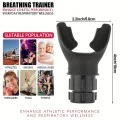Abdominal breathing trainer, resistance adjustable lung capacity trainer suitable for aerobic fitness exercise facial care tool. 