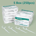 1/2/5/10 Box Portable Disposable Dental Floss Plastic Toothpick High-tension Dental Floss Stick Dental Floss Box ﻿Oral Care. 