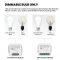 GIRIER Tuya Smart WiFi ZigBee 3.0 Dimmer Switch Module Support Two-way Control Dimmable Switch Compatible with Alexa  Home. 