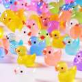 Radium stone duck shape turtle shape radium stone penbles beautiful showpiece toy decorations.