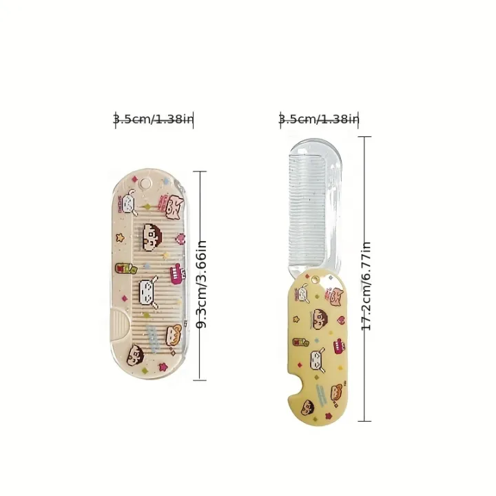 1pc%20%20Comb%20Set%20Cartoon%20Folding%20Mirror,%20Mini%20Portable%20Pocket%20Size,%20ABS%20Plastic%20Handle,%20Plastic%20Bristle,%20for%20Normal%20Hair%20-%20Image%204